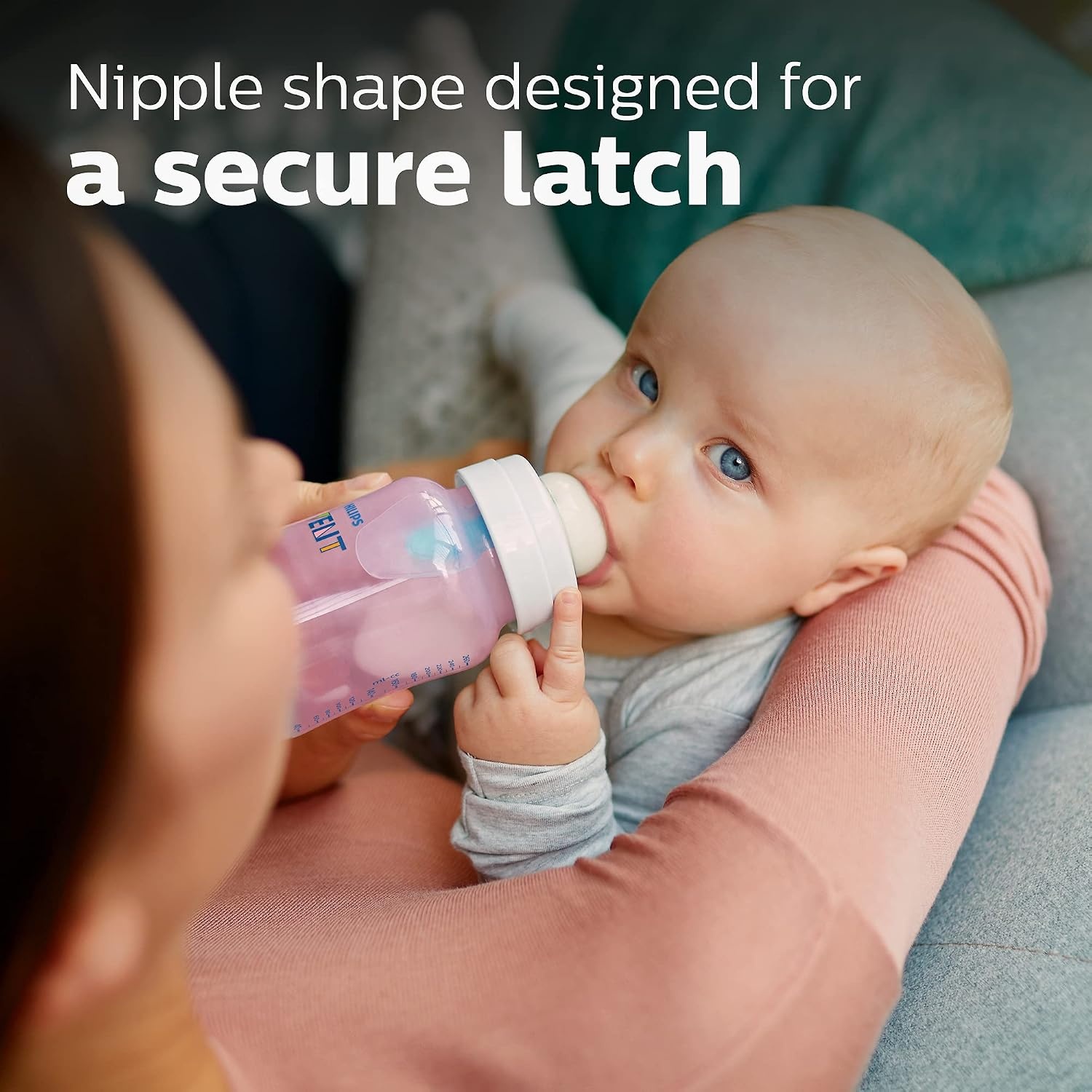 image:imageBundle of Philips Avent AntiColic Baby Bottle with AirFree Vent 9oz 4pk Clear SCY70304 Philips Avent Soothie 03 Months Orthodontic Baby Pacifiers BPAFree Green 4 Pack Model SCF19041Pink