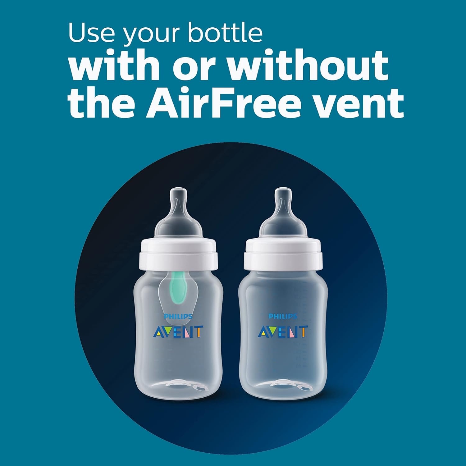 image:imageBundle of Philips Avent AntiColic Baby Bottle with AirFree Vent 9oz 4pk Clear SCY70304 Philips Avent Soothie 03 Months Orthodontic Baby Pacifiers BPAFree Green 4 Pack Model SCF19041Blue