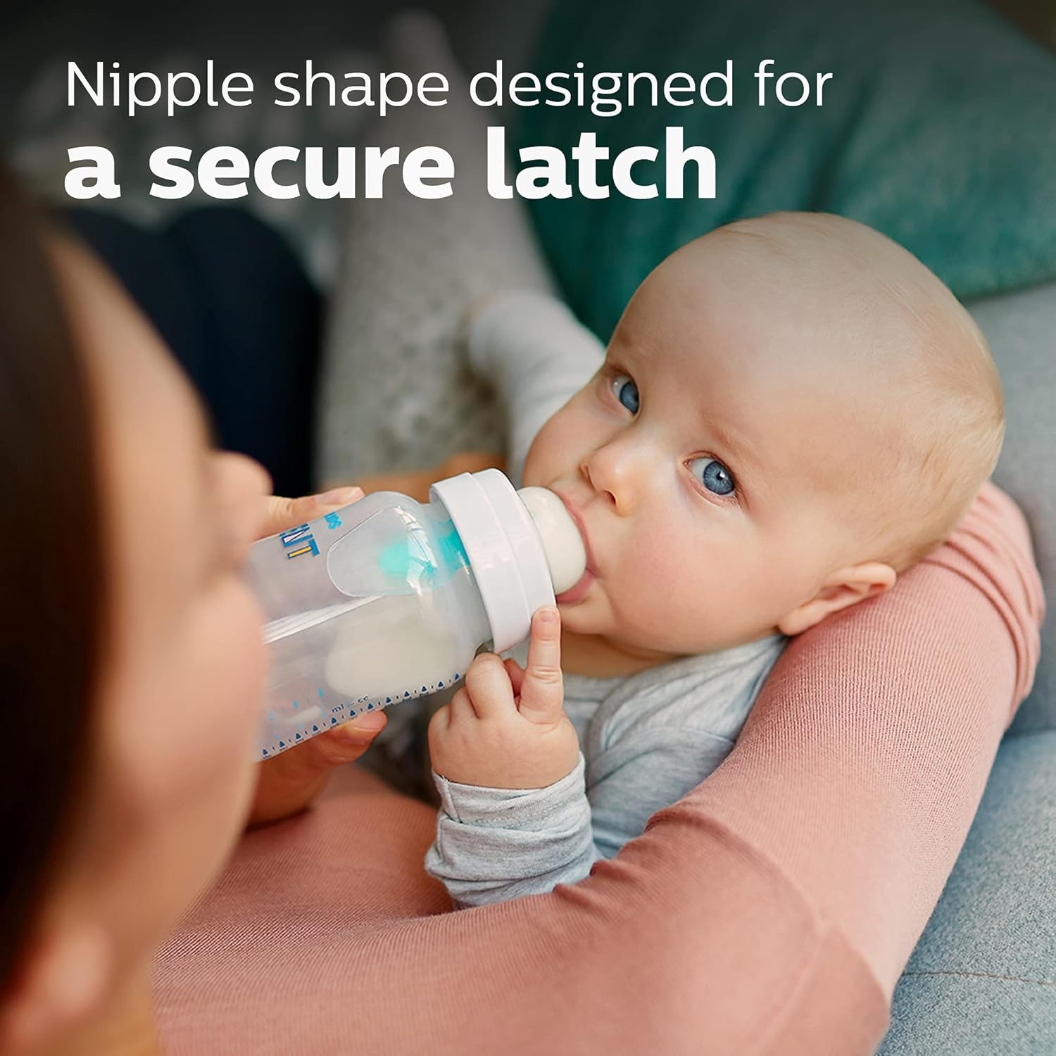image:imageBundle of Philips Avent AntiColic Baby Bottle with AirFree Vent 9oz 4pk Clear SCY70304 Philips Avent Soothie 03 Months Orthodontic Baby Pacifiers BPAFree Green 4 Pack Model SCF19041Clear