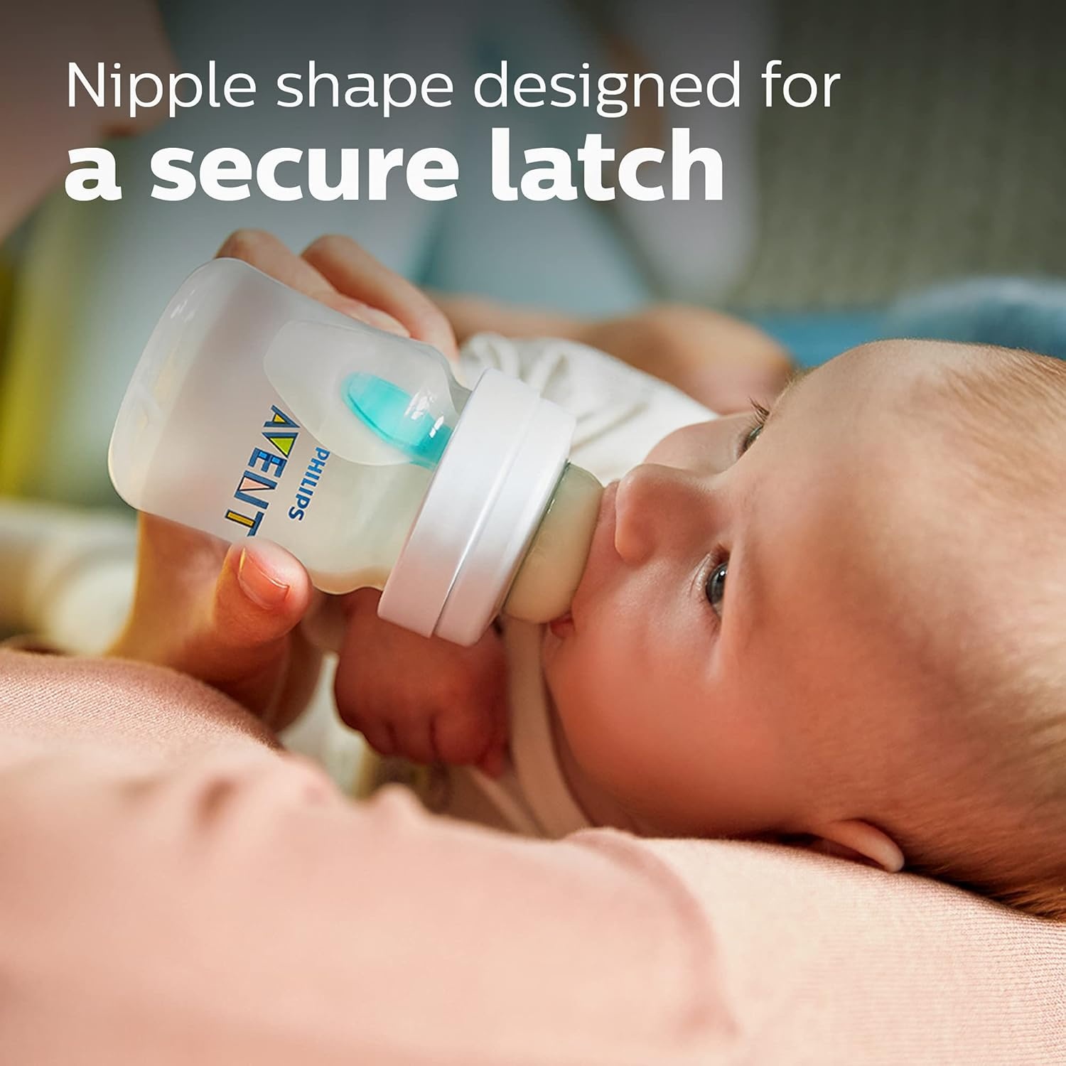 image:imageBundle of Philips Avent AntiColic Baby Bottle with AirFree Vent 9oz 4pk Clear SCY70304 Philips Avent Soothie 03 Months Orthodontic Baby Pacifiers BPAFree Green 4 Pack Model SCF19041Clear