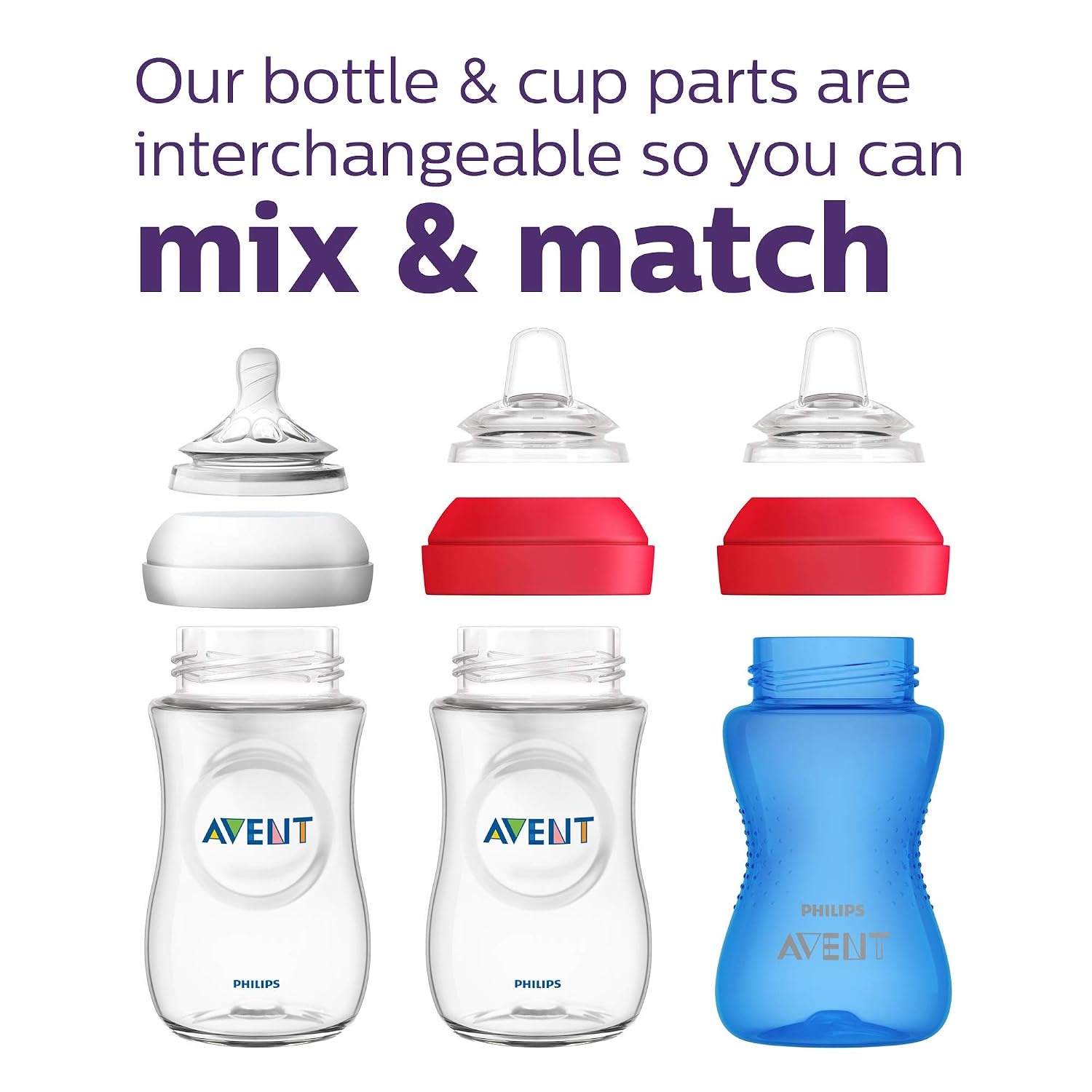 image:imagePhilips Avent Natural Trainer Cup Extra Fast Flow 5 oz BPAFreeClear PinkPurple