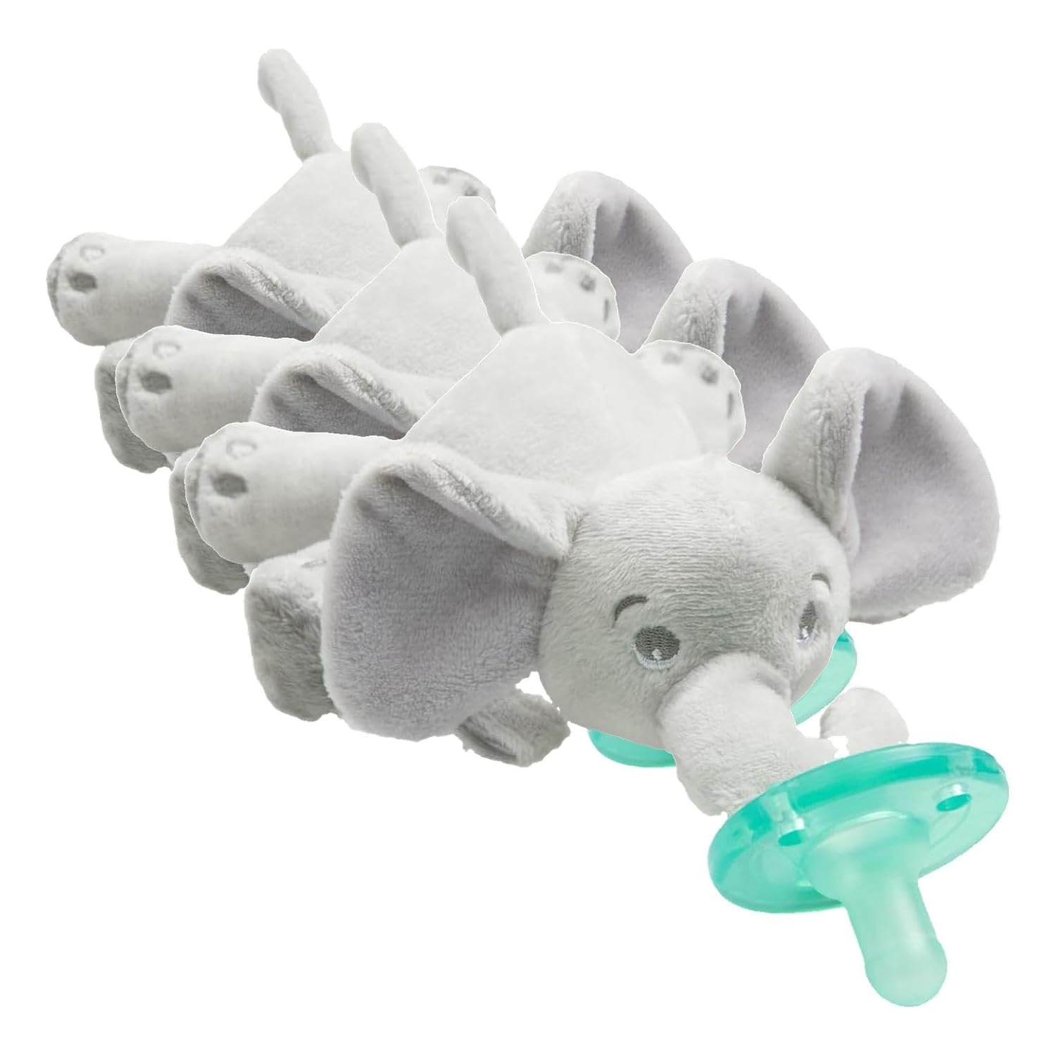 image:imagePhilips Avent Soothie Snuggle Pacifier Holder with Detachable Pacifier 0mElephant