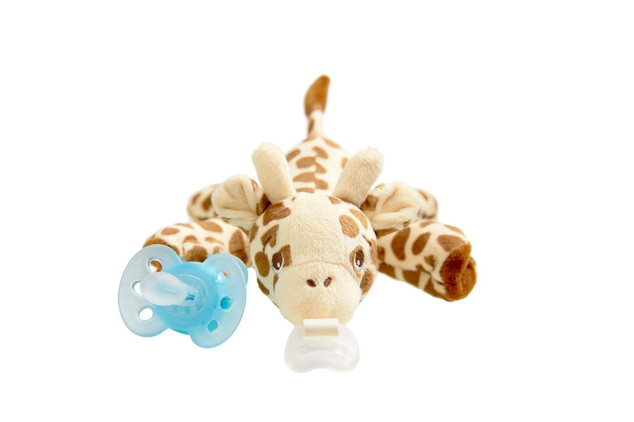 image:imagePhilips Avent Soothie Snuggle Pacifier Holder with Detachable Pacifier 0mGiraffe