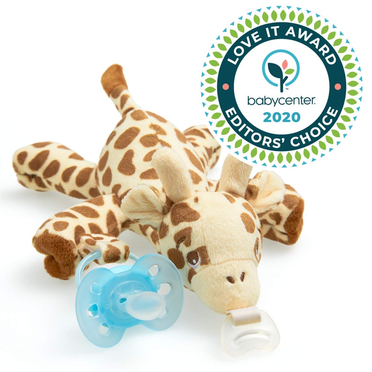 image:imagePhilips Avent Soothie Snuggle Pacifier Holder with Detachable Pacifier 0mGiraffe