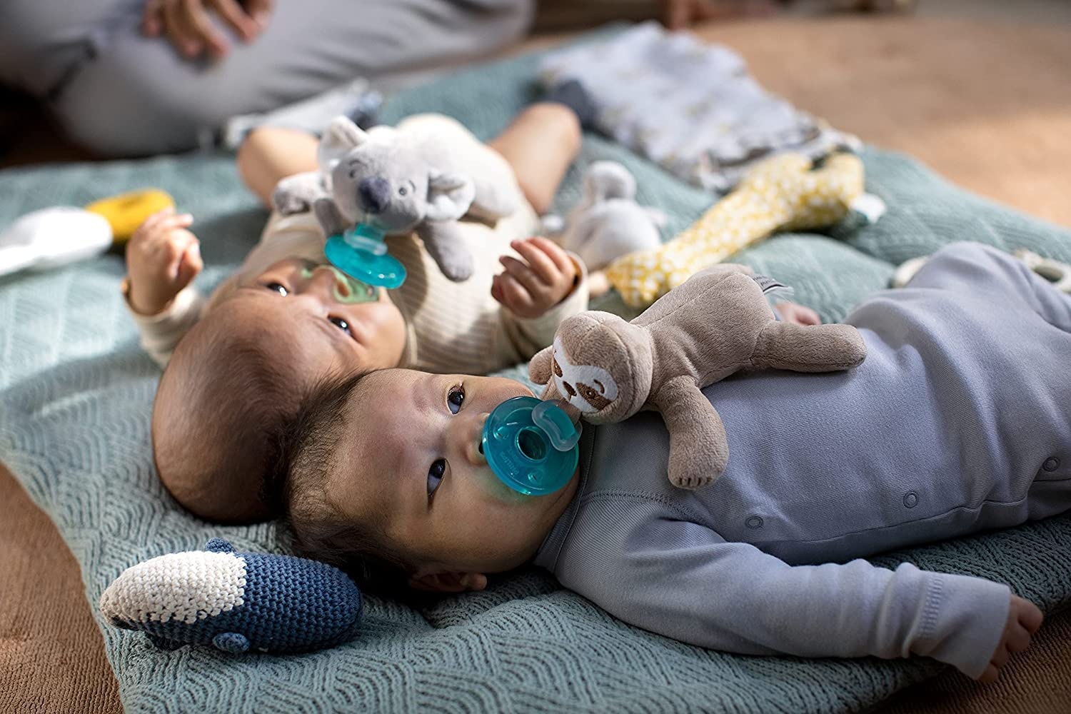 image:imagePhilips Avent Soothie Snuggle Pacifier Holder with Detachable Pacifier 0mKoala