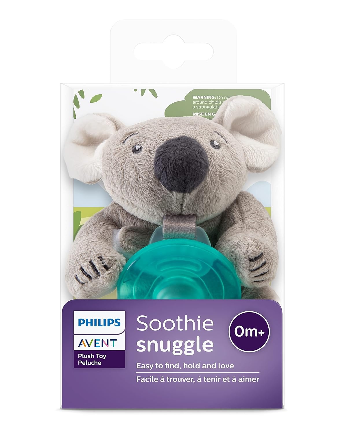 image:imagePhilips Avent Soothie Snuggle Pacifier Holder with Detachable Pacifier 0mKoala