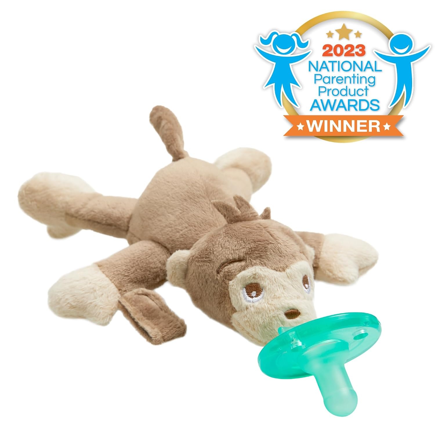 image:imagePhilips Avent Soothie Snuggle Pacifier Holder with Detachable Pacifier 0mMonkey