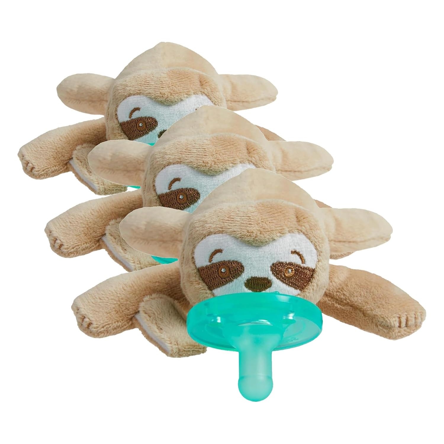image:imagePhilips Avent Soothie Snuggle Pacifier Holder with Detachable Pacifier 0mSloth