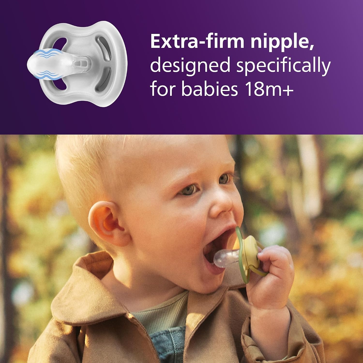 image:imagePhilips Avent Ultra Air Baby Pacifier for 18 Months BPAFree 4Packbeige