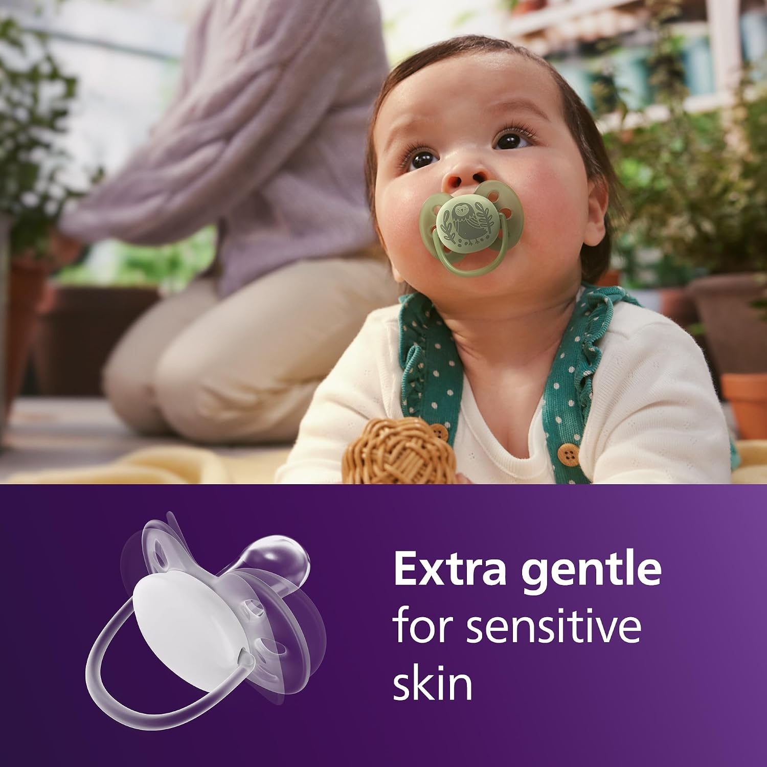 image:imagePhilips Avent Ultra Soft Baby Pacifier 618 Months BPAFree 4Packbeige