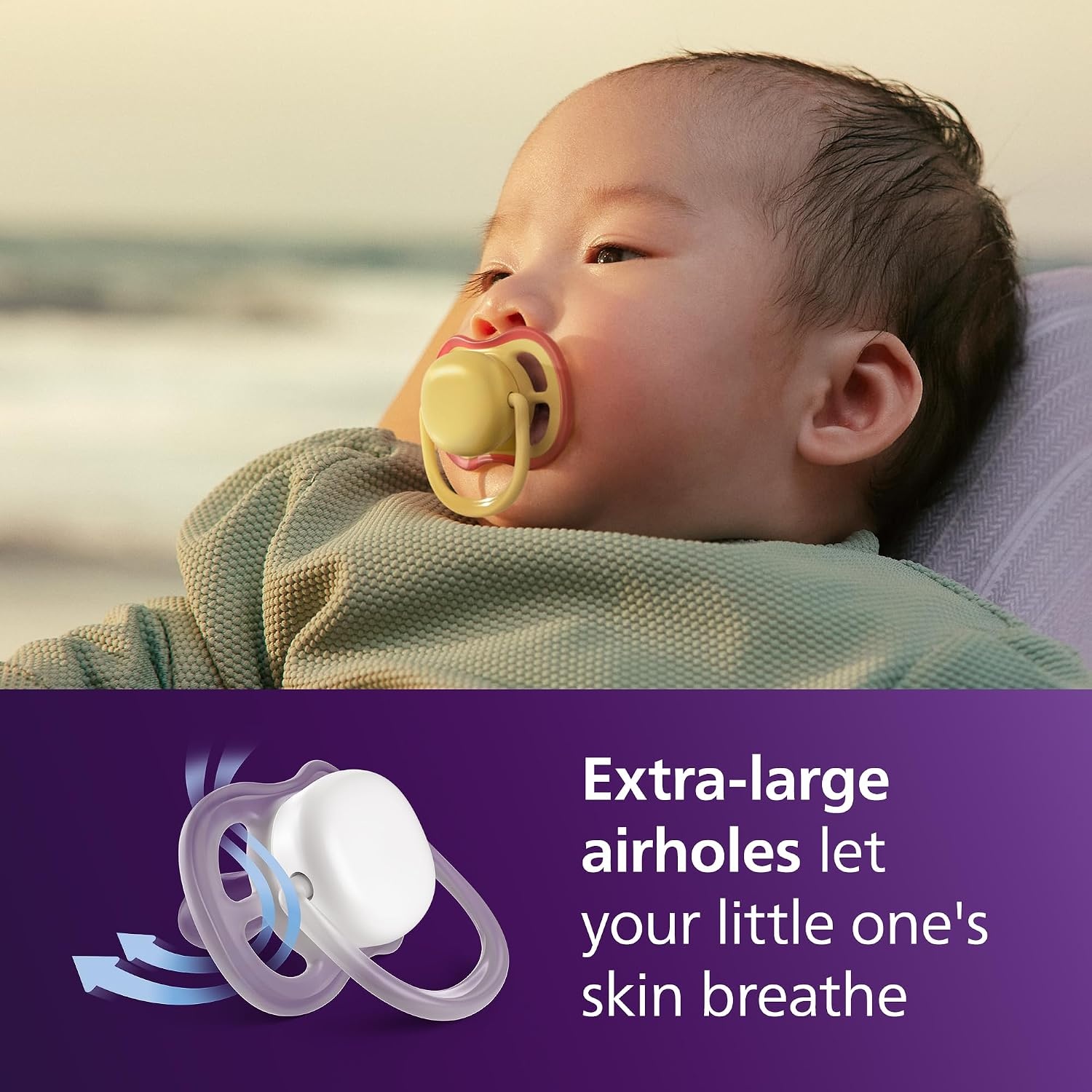 image:imagePhilips Avent Ultra Soft Day amp Night Baby Pacifier 618 Months BPAFreeButterflyCaterpiller