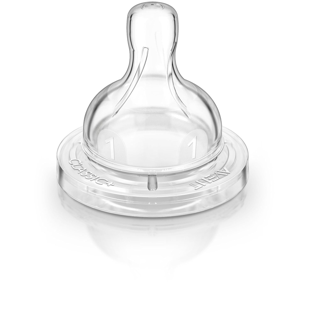 image:imagePhilips AVENT AntiColic Nipple Clear Medium Flow 2 Count Pack of 1 SCF423271 Count Pack of 1
