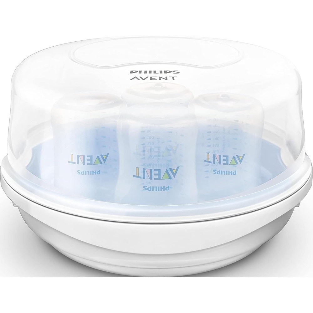 image:imagePhilips Avent Microwave Steam Baby Bottle Sterilizer 4Bottle Capacity4 Count Pack of 1