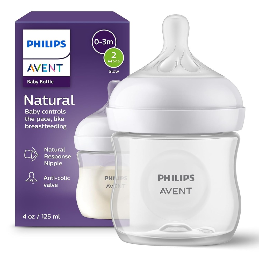 image:imagePhilips Avent Natural Baby Bottles Medium Flow 9 oz BPAFree 4PackClear