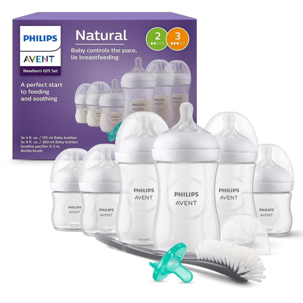 image:imagePhilips Avent Natural Newborn Gift Set  6 Bottles Soothie Pacifier Brush1 Count Pack of 1