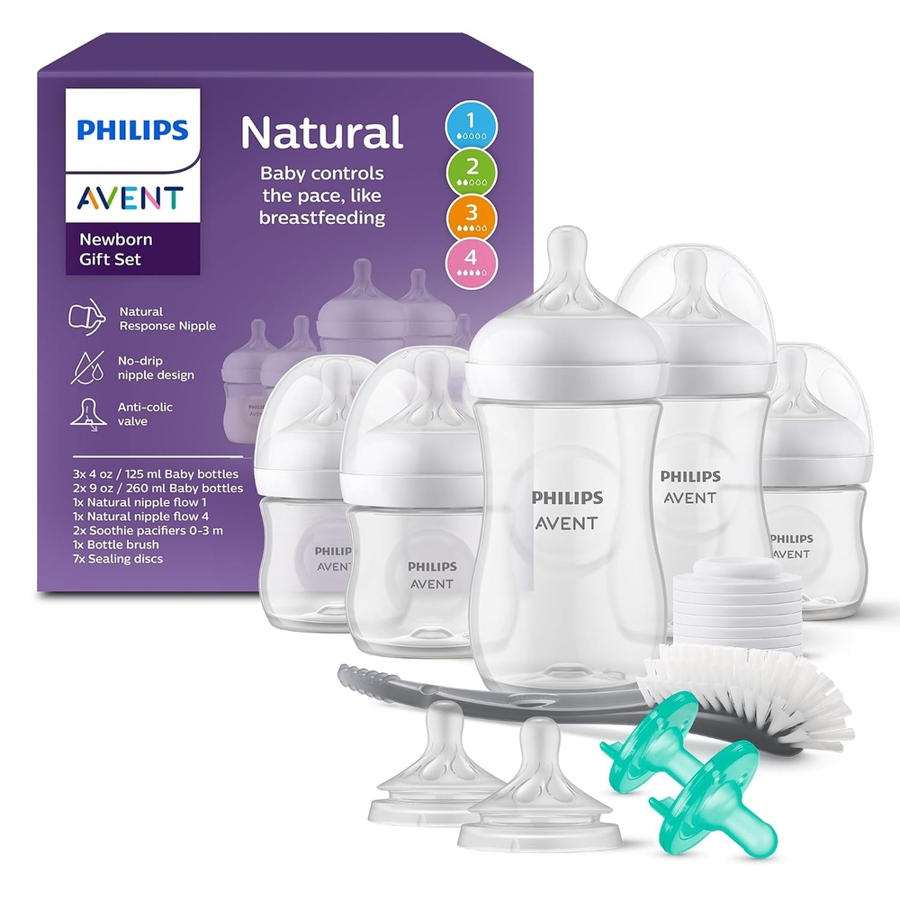 image:imagePhilips Avent Natural Response Baby Gift Set  5 Bottles Soothie Pacifiers1 Count Pack of 1
