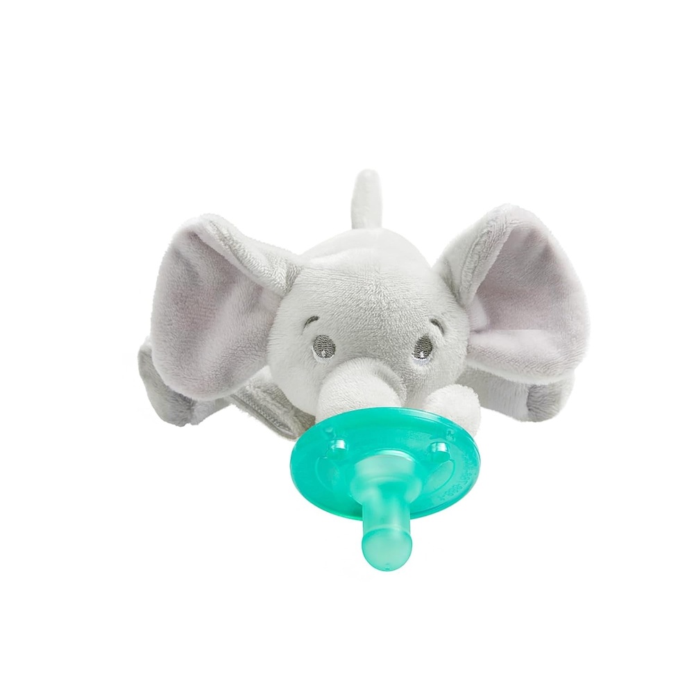 image:imagePhilips Avent Soothie Snuggle Pacifier Holder with Detachable Pacifier 0mElephant