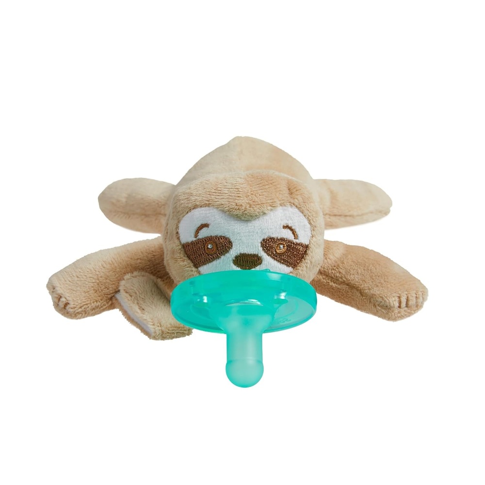 image:imagePhilips Avent Soothie Snuggle Pacifier Holder with Detachable Pacifier 0mSloth