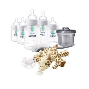 Philips Avent Anti-Colic Baby Bottle with AirFree Vent Newborn Gift Set(Clear)