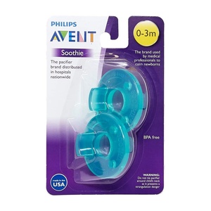 Philips Avent SCF190/01 Soothie 0-3mth Green/Green, 2 Count(Green)