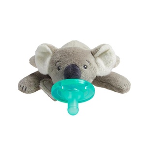 Philips Avent Soothie Snuggle Pacifier Holder with Detachable Pacifier, 0m+(Koala)