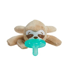 Philips Avent Soothie Snuggle Pacifier Holder with Detachable Pacifier, 0m+(Sloth)