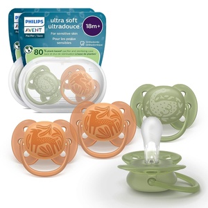 Philips Avent Ultra Air Baby Pacifier for 18 Months+, BPA-Free, 4-Pack(green)
