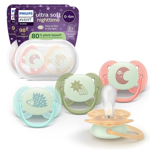 Philips Avent Ultra Air Nighttime Pacifier, 6-18 Months, BPA-Free, 4-Pack(Multi)